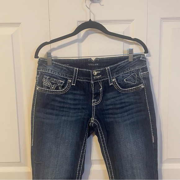 Womens Vigoss The New York Boot Cut Blue Jeans - Picture 2 of 10